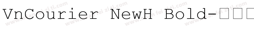 VnCourier NewH Bold字体转换